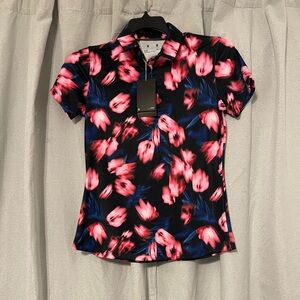 UNDER ARMOUR WOMEN'S ZINGER BLUR GOLF POLO SIZE SMALL